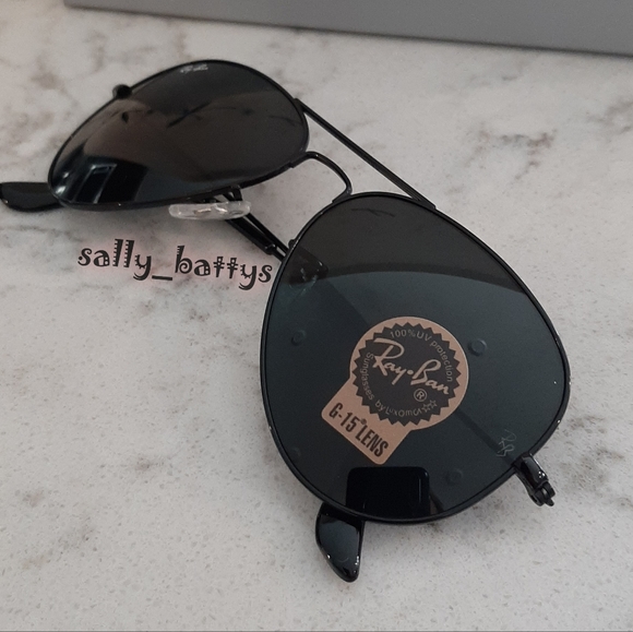 Ray-Ban (Store Display) Aviator All Black RB3025 Classic - Picture 7 of 13
